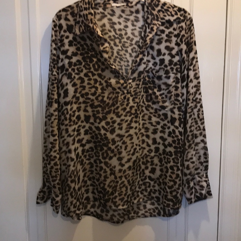 Cheetah oversized blouse great condition small
